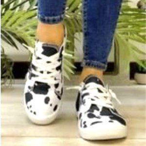 Cow Print Sneaker